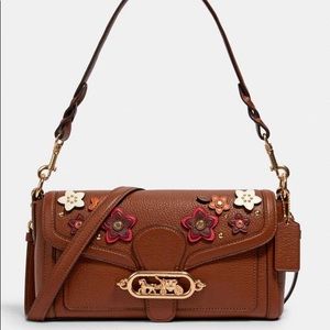 Coach Floral Appliqué Jade Crossbody Bag